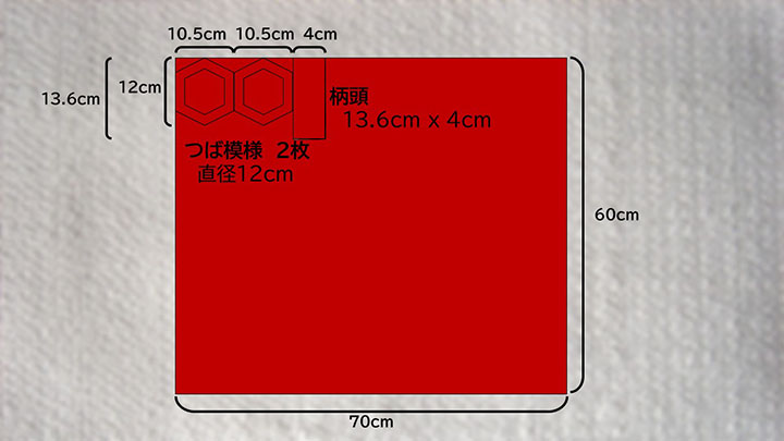 赤フェルト裁断